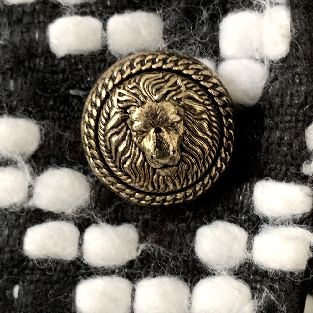 BALMAIN Blazer Tweed Chevron wool - Picture 12 of 15
